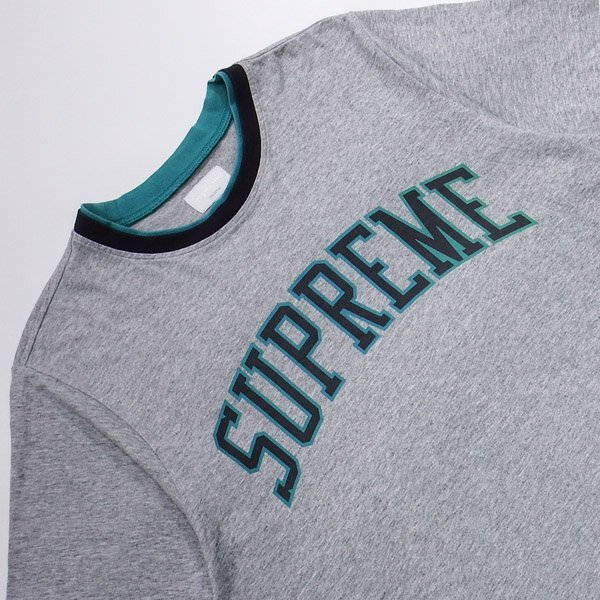 Supreme Arc Logo Double Ringer Top Grey M シュプリーム アーチロゴ ダブルリンガートップ グレー Tシャツの画像2
