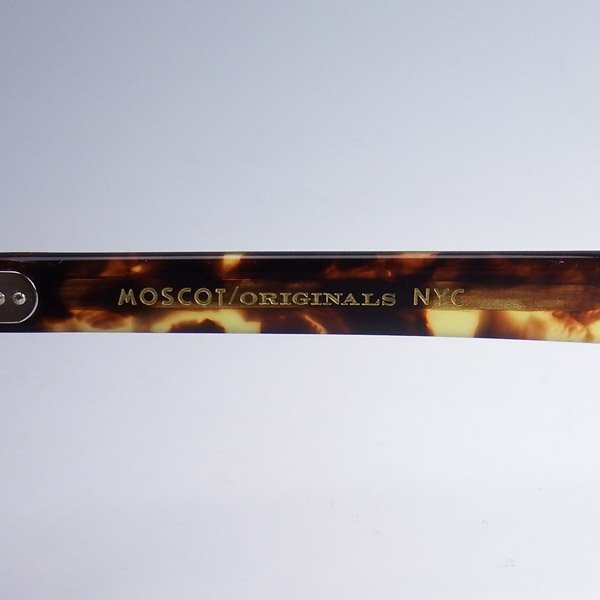 Moscot MAYDELA ウェリントン型 眼鏡 サングラス モスコット 49口22-150 メガネ べっ甲調 ブラウンの画像5
