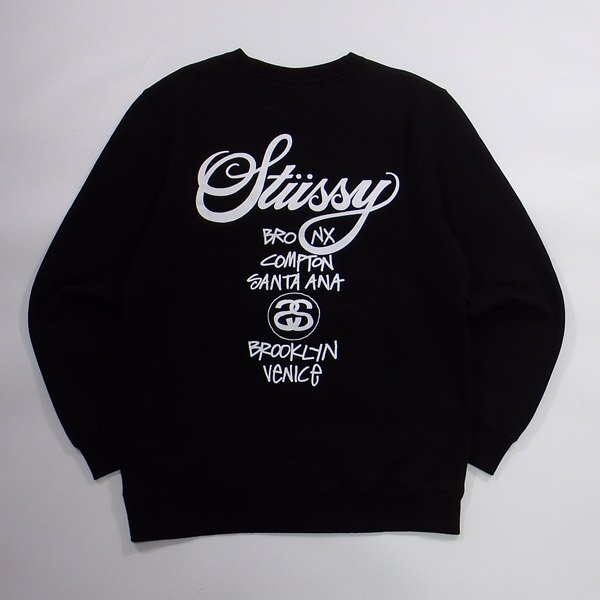 美品 STUSSY スウェットシャツ ブラック S ステューシー_画像2