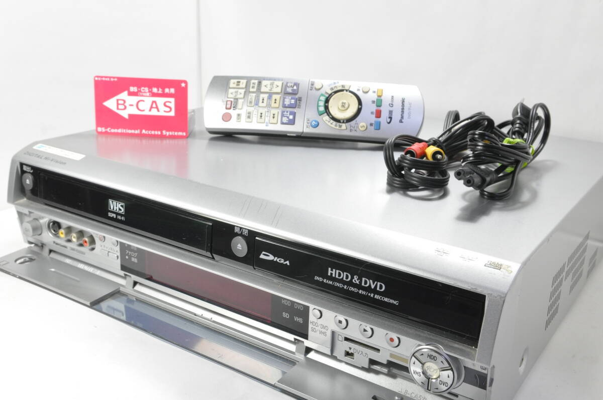 ★極上美品★地デジ対応 パナソニック DMR-EX250V VHS⇔DVD⇔HDD ダビOKビデオデッキ！リモ付 ダビ動作写真有♪_画像1