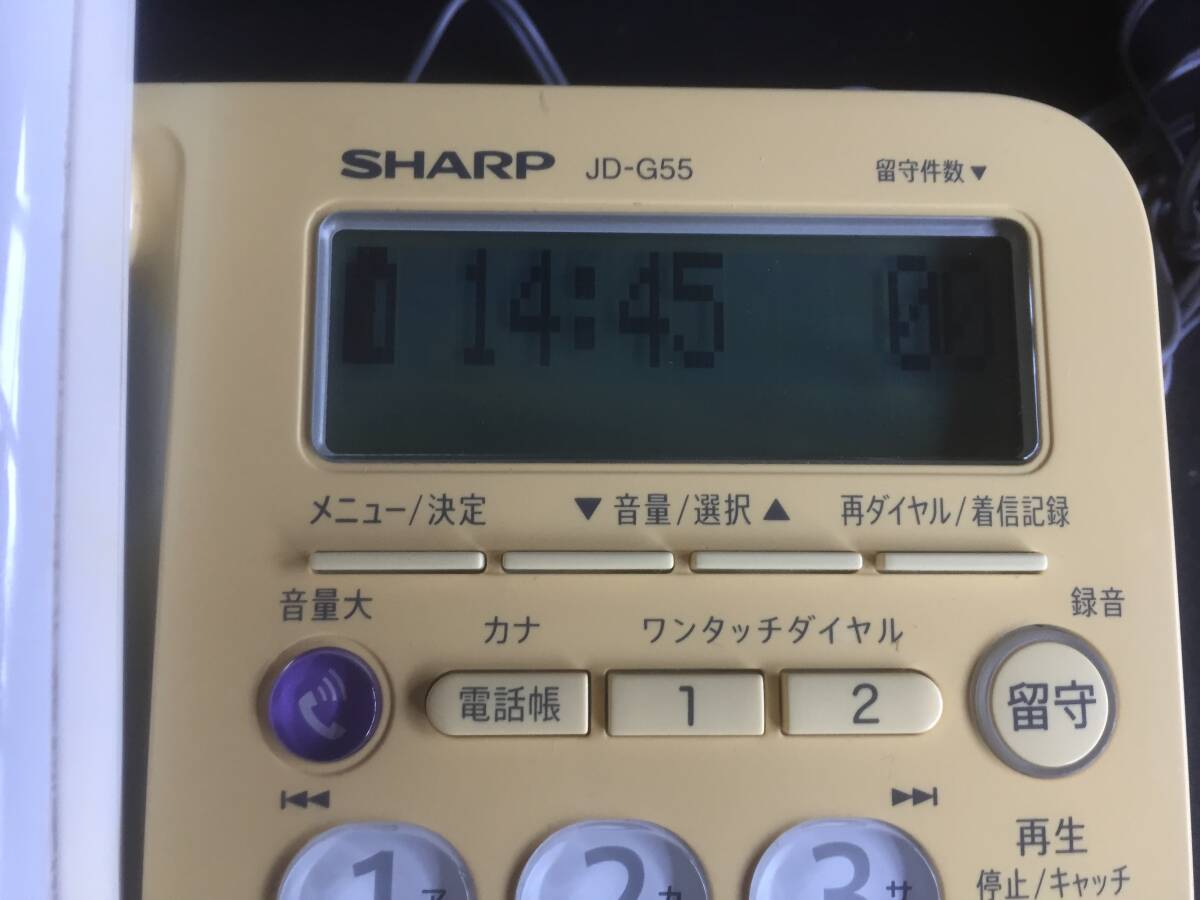 シャープ◇コードレス電話機　JD-G55子機付き◇SHARP♪_画像5