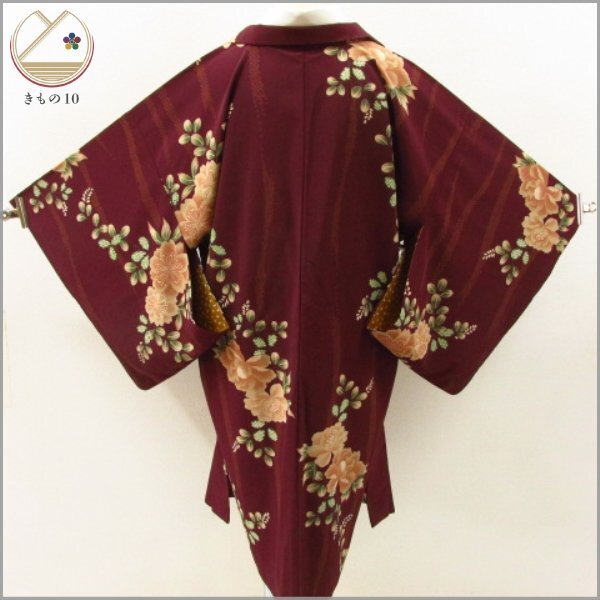 * kimono 10* 1 jpy .. length feather woven . length 102cm.68cm [ including in a package possible ] **