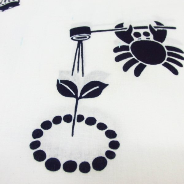 * kimono 10* 1 jpy tree cotton cloth yukata [... made ].. crab . war [ including in a package possible ] **