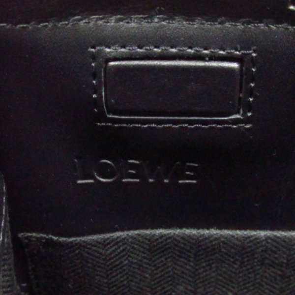 ★着物10★ 1円 LOEWE ロエベ アナグラム キャンバス レザー トートバッグ 黒 レディース ブランド品 [同梱可] ☆☆☆☆☆☆の画像10