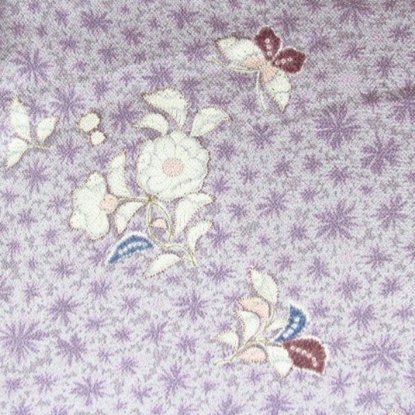 * kimono 10* 1 jpy silk fine pattern .. flower style .. single . length 160cm.66cm [ including in a package possible ] **
