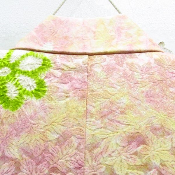 * kimono 10* 1 jpy silk fine pattern aperture stop . length 157cm.63cm [ including in a package possible ] ***