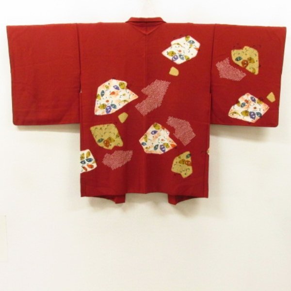 * kimono 10* 1 jpy silk feather woven aperture stop .. flower style . length 81cm.64cm [ including in a package possible ] **