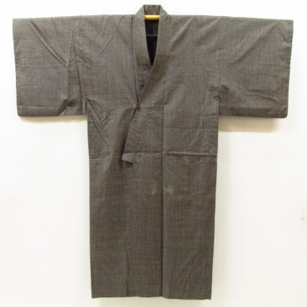 * kimono 10* 1 jpy silk ensemble for man pongee . length 139cm.69cm [ including in a package possible ] **