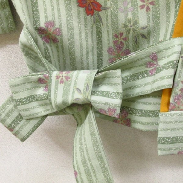 * kimono 10* 1 jpy .. fine pattern two part type . length 60cm.65cm [ including in a package possible ] **
