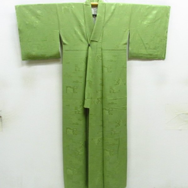 * кимоно 10* 1 иен шелк однотонная ткань один .. длина 164cm.65cm [ включение в покупку возможно ] **