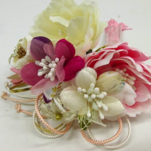 * kimono 10* 1 jpy large amount! hair ornament flower ribbon decoration etc. together kimono small articles [ including in a package possible ] **