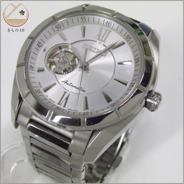 * кимоно 10* 1 иен SEIKO Seiko Presage самозаводящиеся часы наручные часы обратная сторона ske серебряный мужской 4R38-00F0 работа товар бренд товар [ включение в покупку возможно ] ******