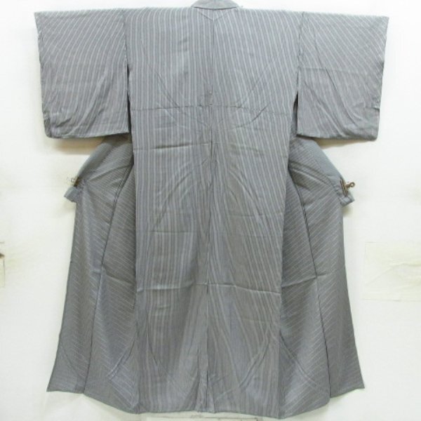 * kimono 10* 1 jpy silk fine pattern L size single . length 164cm.68cm [ including in a package possible ] **