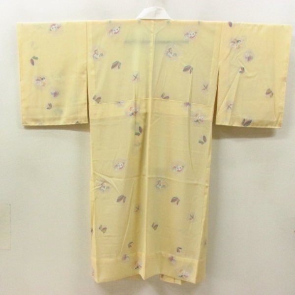 * кимоно 10* 1 иен .. длинное нижнее кимоно .. одиночный . длина 125cm.63.5cm [ включение в покупку возможно ] ***