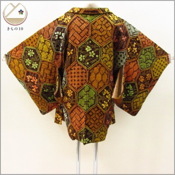 * kimono 10* 1 jpy silk feather woven total aperture stop . length 78cm.63cm [ including in a package possible ] **