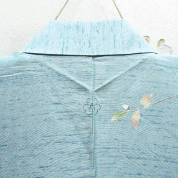 * kimono 10* 1 jpy silk visit wear author thing [ Kiyoshi .]... pongee . length 162cm.65cm [ including in a package possible ] ***