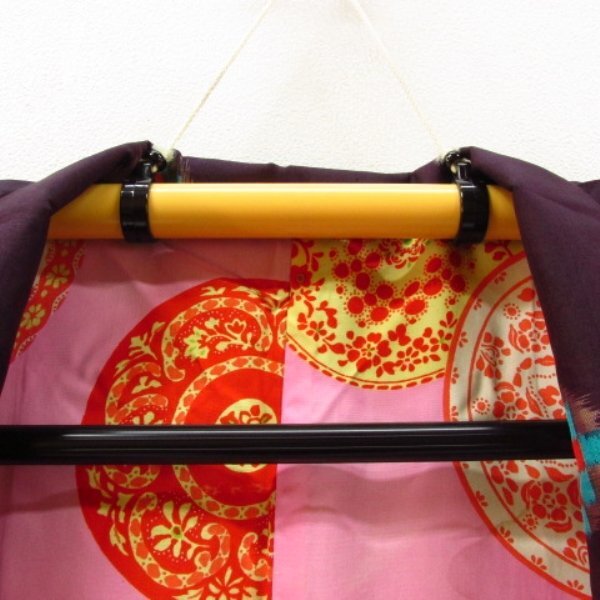 * кимоно 10* 1 иен шелк длина перо тканый античный ... длина 96cm.61.5cm [ включение в покупку возможно ] ***