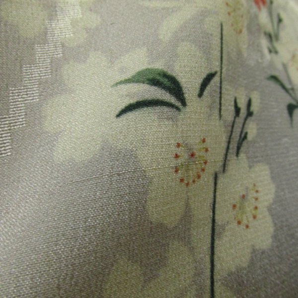* кимоно 10* 1 иен шелк длина перо тканый античный Sakura . длина 98cm.63cm [ включение в покупку возможно ] ****