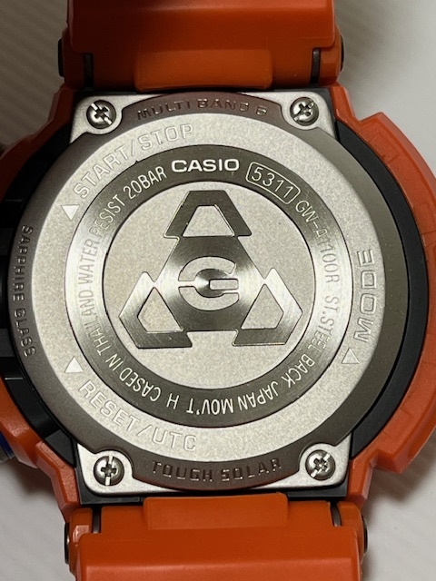 CASIO G-SHOCK GW-A1100R-4AJF スカイコックピット グラビティマスター ソーラー電波腕時計 オレンジの画像6