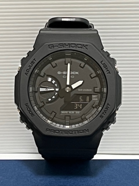 CASIO G-SHOCK GA-2100-7 カーボンコアガード（ベルト・ベゼル　ブラック変更品）_画像1