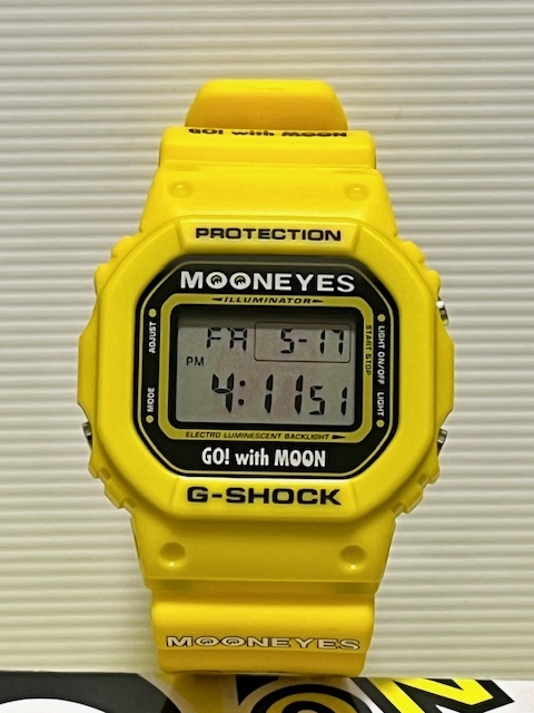 CASIO G-SHOCK × MOON EYES DW-5600VT イエロー　コラボ腕時計_画像1