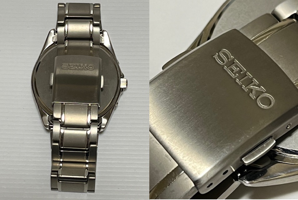 SEIKO　セイコースピリット　SBTM217 7B52-0AK0　チタン　ソーラー電波腕時計_画像9