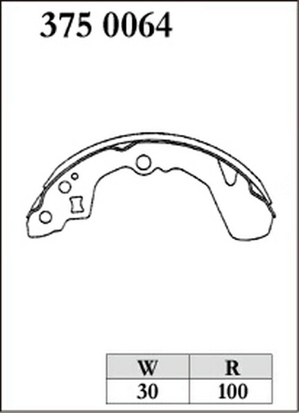 カルタス AF34S ブレーキシュー リア左右セット ディクセル RGSタイプ 3750064 DIXCEL リアのみ Cultus_画像2