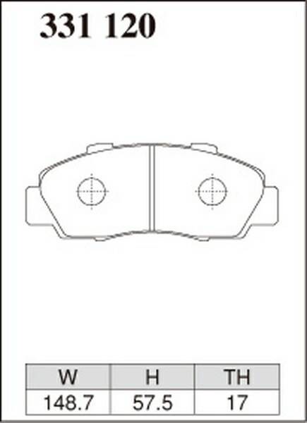 CR-V RD1 ブレーキパッド フロント左右セット ディクセル SP-βタイプ 331120 DIXCEL スペシャルコンパウンドシリーズ フロントのみ CRV_画像2