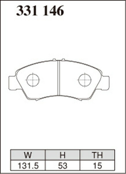 シビック EG5 ブレーキパッド フロント左右セット ディクセル SP-βタイプ 331146 DIXCEL スペシャルコンパウンドシリーズ フロントのみ_画像2