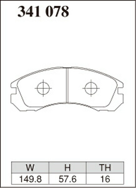  Galant Aspire E54A тормозные накладки передние левое и правое комплект Dixcel Z модель 341078 DIXCEL только спереди GALANT ASPIRE