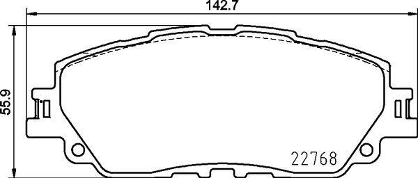 RAV4 50系 ブレーキパッド フロント左右セット ブレンボ ブラックパッド P83 172 取付セット brembo BLACK PAD フロントのみ ラブ4_画像4