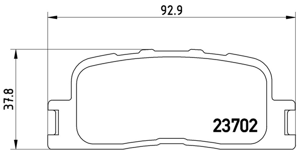 カルディナ ST246W ブレーキパッド リア左右セット ブレンボ ブラックパッド P83 088 取付セット brembo BLACK PAD リアのみ CALDINA_画像4