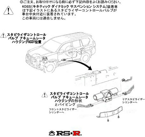 ランドクルーザープラド GRJ150W ダウンサス 1台分 RSR RS-Rダウン T561W RS-R RS★R DOWN 一台分 ランクル プラド LAND CRUISER PRADO_画像3