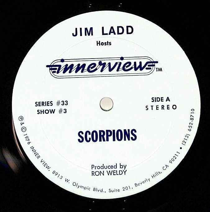 A00593394/12インチ/Scorpions「Jim Ladd Hosts Innerview (SERIES#33・SHOW#3)」_画像1