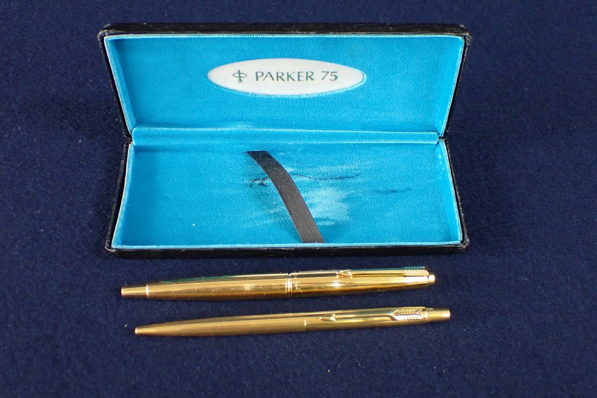 ★051566 PARKER パーカー ボールペン 万年筆 45 ケース付 ★_画像1