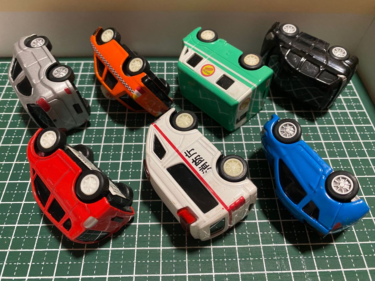 ミニカー プルバックカー ダイキャスト 7台セット チョロQサイズ