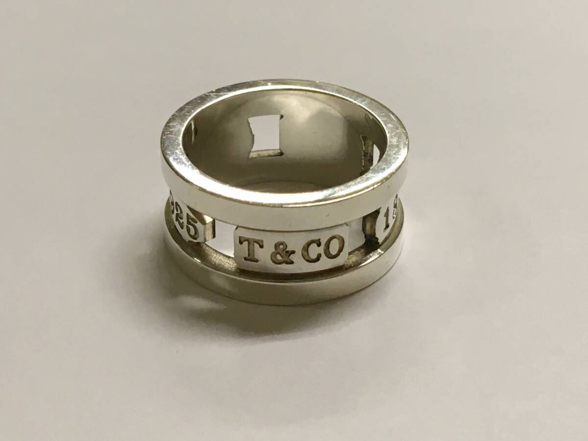 ティファニー 1837 SV925 エレメントリング 10号 Tiffany&Co. 中古の画像1