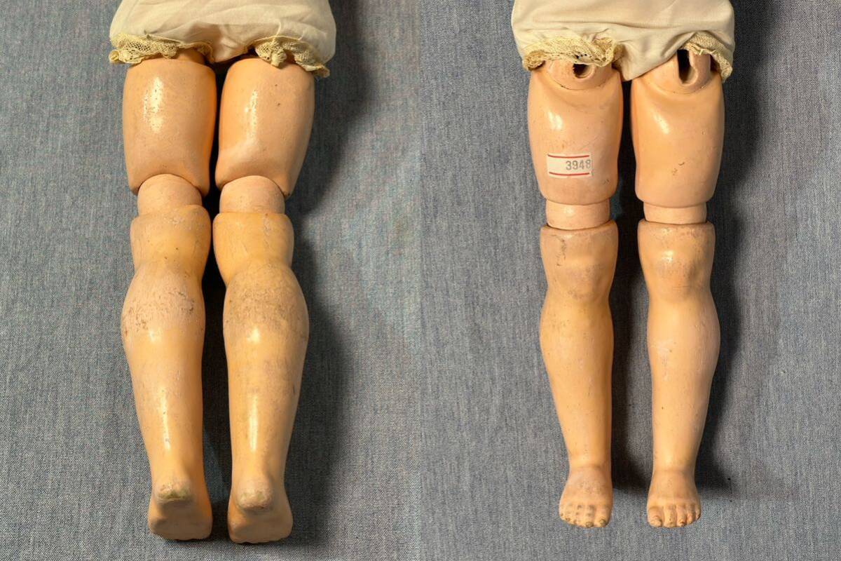 античный фарфоровая кукла simon Hal Bick девочка гонки 52cm