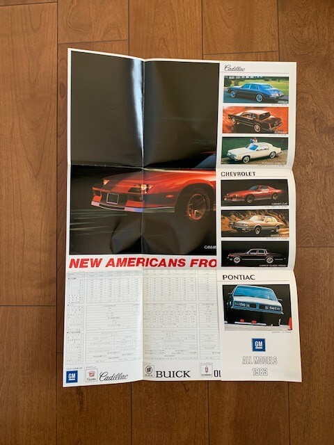GM THE SHOW ON 1983 ALL MODELS GM all model publication 1983 year NEW AMERICANS GENERAL MOTORS old car Showa Retro Cadillac *10 jpy start *