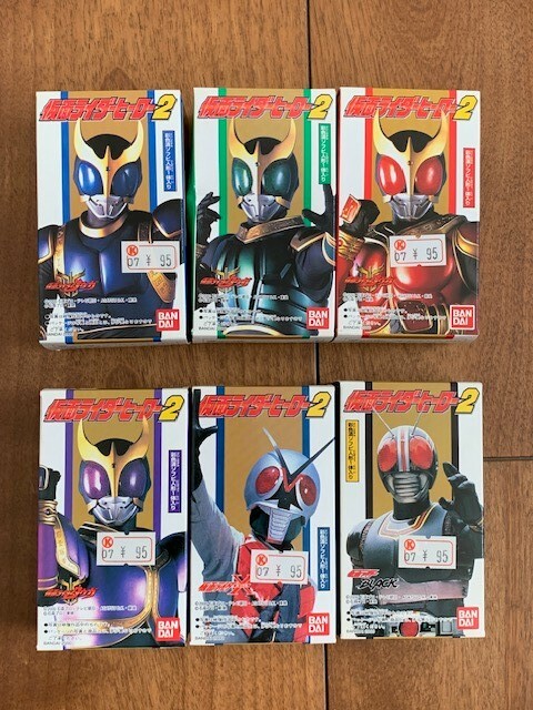 BANDAI Bandai Kamen Rider герой 2 нераспечатанный товар все 6 вид comp li камень лес Pro телевизор утро день ASATSU D*K* восток . фигурка *10 иен старт *