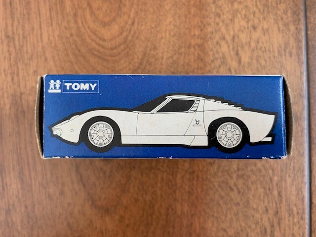 TOMY トミー TOMICA トミカ 青箱 ランボルギーニ ミウラ SV F40 1/62 日本製 箱のみの出品です LAMBORGHINI MIURA SV ★10円スタート★の画像3