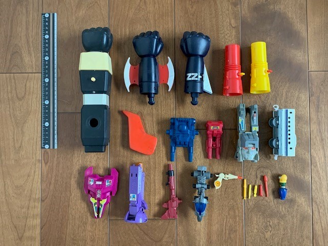  Showa Retro toy robot parts misa il deformation robot various for part removing junk *10 jpy start *
