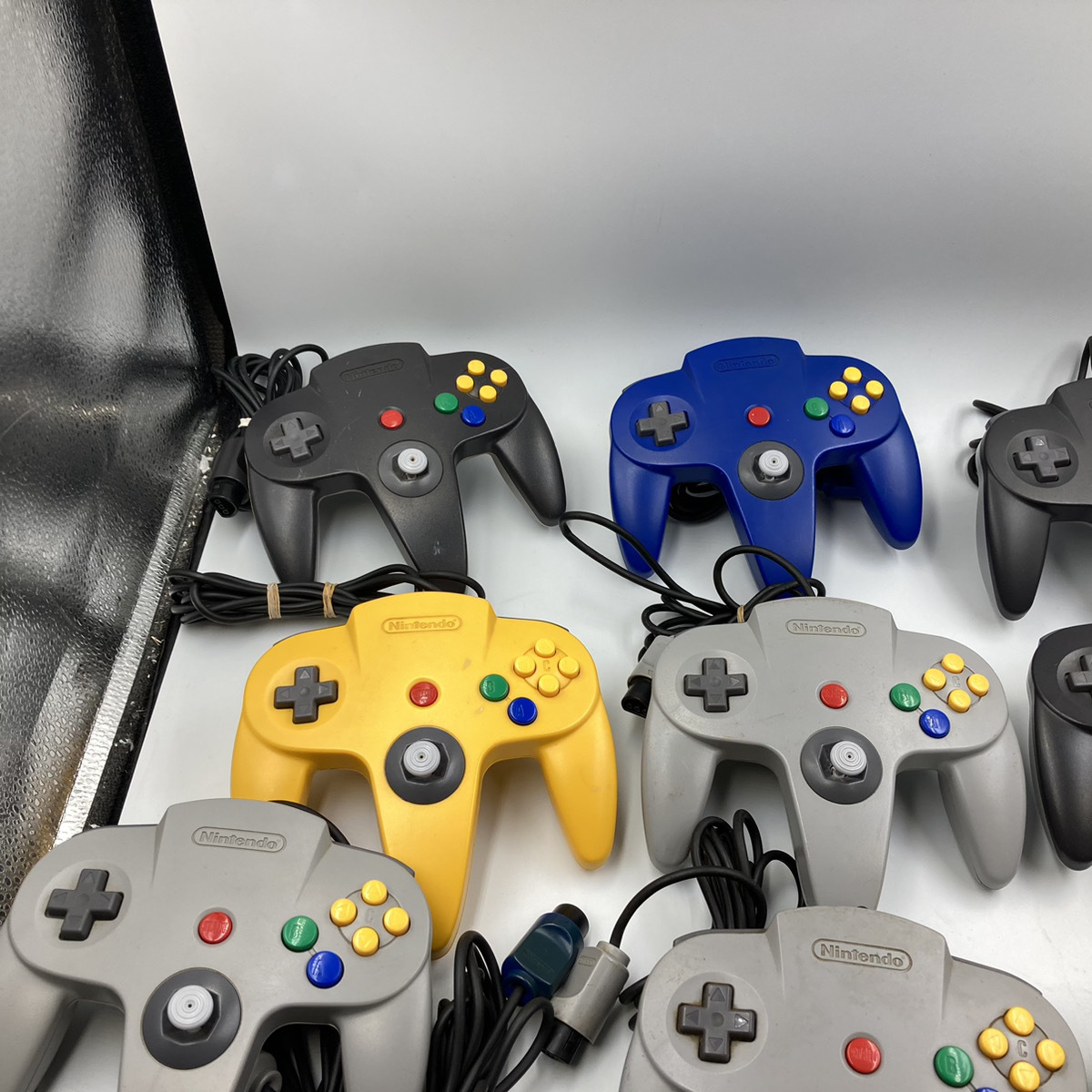 Nintendo 64 任天堂 コントローラー ブロス 11個 NUS-005 まとめ セット ミッドナイトブルー ジャンク ニンテンドー N64 Controller ##425_画像2