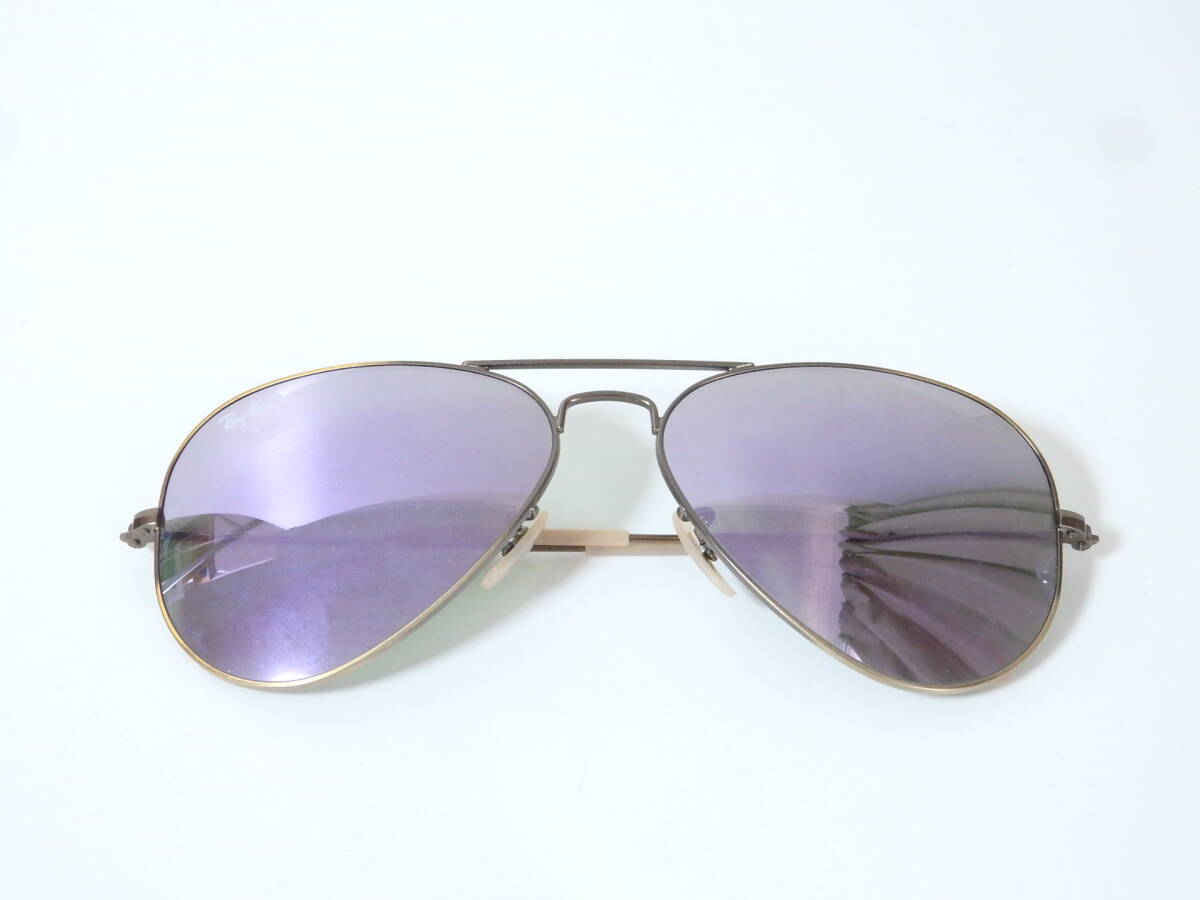 ＜本物 Ray Ban レイバン サングラス アビエーター AVIATOR LARGE METAL ミラーレンズ RB3025＞7.26.3　☆定形外290円☆_画像4