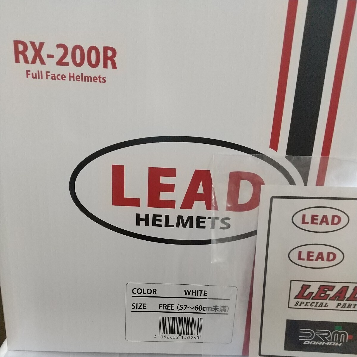READ リードRX-200R フルフェイスヘルメット フリー（57-60cm未満） ホワイト WHITE 4952652150960 20240503の画像3