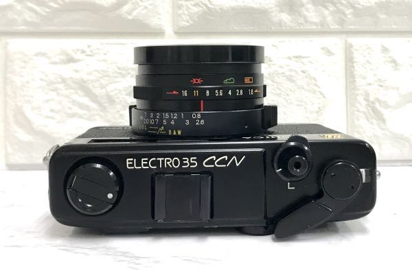 YASHICA ヤシカ ELECTRO 35 CCN WIDE エレクトロ ワイド 黒 ブラック 35mm フイルムカメラ 通電確認済 fah 5J039S_画像6