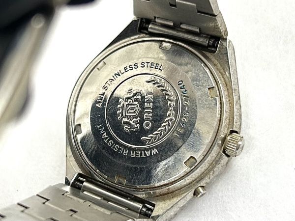 ORIENT オリエント TE429-27440 自動巻き メンズ デイデイト クロノエース シェル文字盤 腕時計 fah 5H619Kの画像8