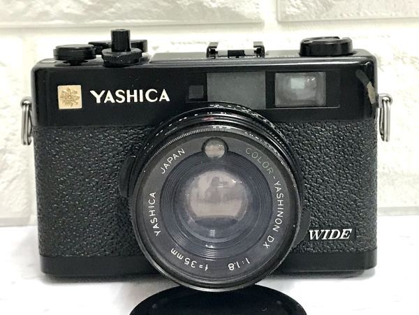 YASHICA ヤシカ ELECTRO 35 CCN WIDE エレクトロ ワイド 黒 ブラック 35mm フイルムカメラ 通電確認済 fah 5J039S_画像2