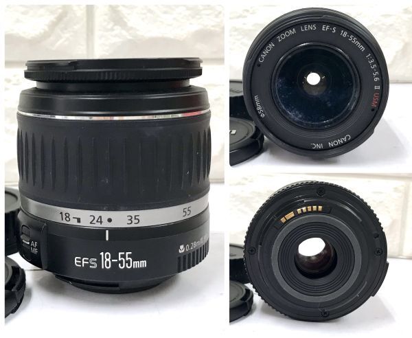 Canon キヤノン EOS Kiss デジタルX ダブルズームキット 一眼レフ デジタルカメラ 簡単操作確認済 元箱付 fah 5J027Sの画像7