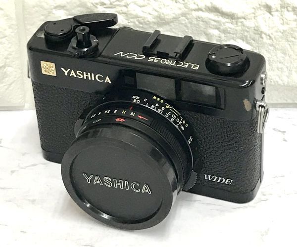 YASHICA ヤシカ ELECTRO 35 CCN WIDE エレクトロ ワイド 黒 ブラック 35mm フイルムカメラ 通電確認済 fah 5J039S_画像1